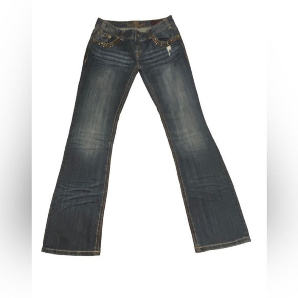 Rock & Roll Cowgirl women’s western low rise jeans size 29x34 studded pocket